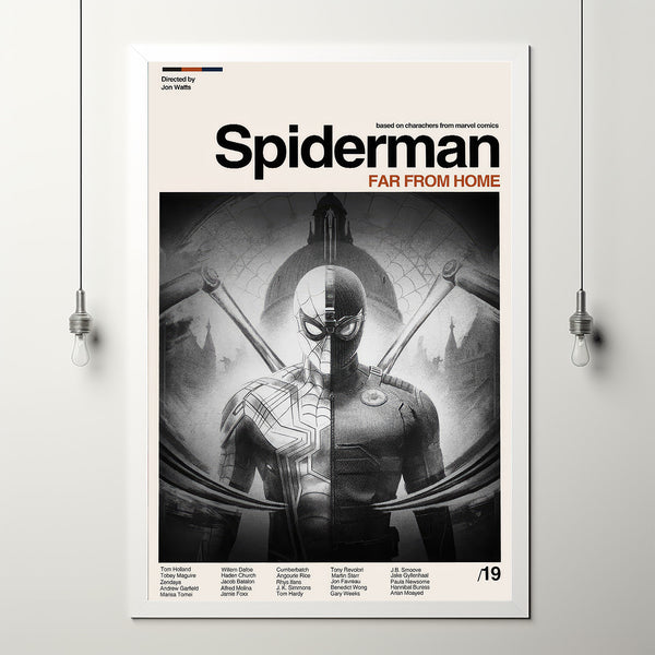 Spider-Man Poster,  Far From Home Movie Poster, High Quality Silk Wall Art, Room Decor, Spider-Man Far From Home Poster for Gift