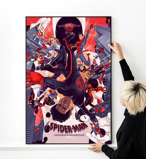 Spider-Man Across The Spider-Verse Movie Poster 2023 Film High Quality Print Photo Wall Art Canvas Cloth Multi size -13x2016x24 1498166301