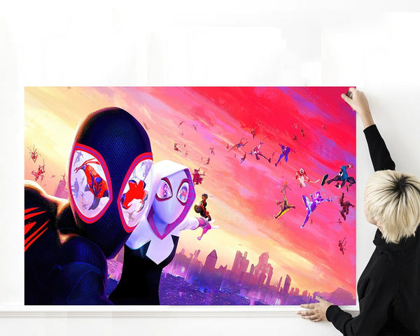 Spider-Man Across The Spider-Verse Movie Poster High Quality Print Photo Wall Art Canvas Multi size Spider-Verse Movie Poster for Gift 1502459951