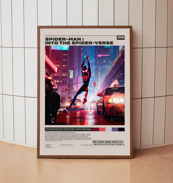 Spider-Man Into the Spider-Verse, Bob Persichetti, Minimalist Movie Poster