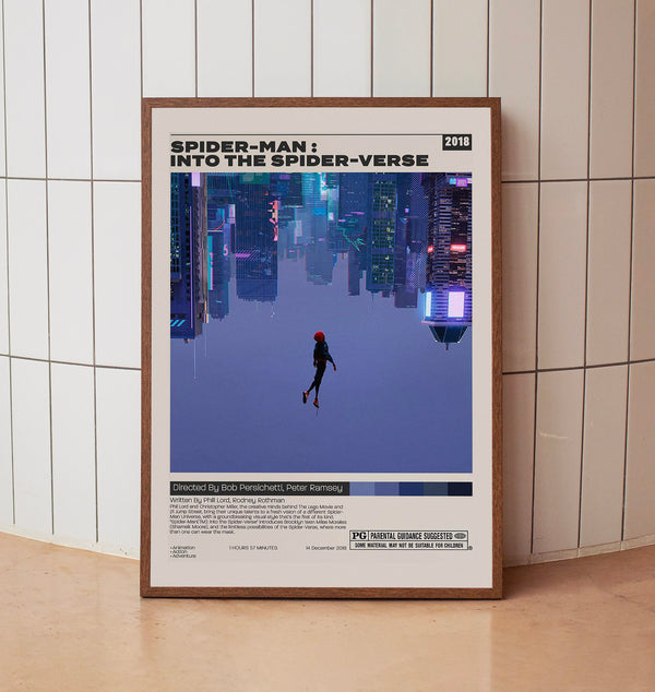 Spider-Man Into the Spider-Verse, Bob Persichetti, Minimalist Movie Poster 1