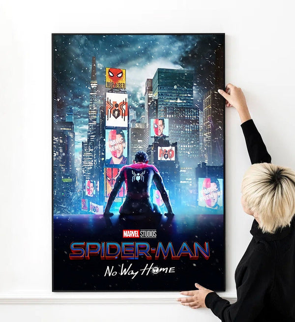 Spider-Man No Way Home Movie Poster High Quality Print Photo Wall Art Canvas Cloth Multi size 1498109501