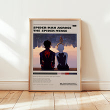 Spider-Man Poster, Across the Spider-Verse Wall Art, Minimalist Wall Decor, Mid Century Design, Superhero Film Print, Gift for Movie Buffs 1735417924