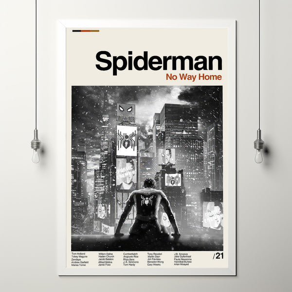 Spider Man No way Home Poster, Spiderman Poster, Custom Print, Vintage Print, Minimalist Art, High Quality, Wall Art, Room Decor