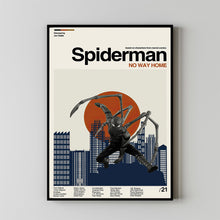 Spider Man No way Home Poster, Spiderman Poster, Marvel, Retro Modern Art, Minimalist Art, Vintage Poster, Wall Decor, Inspired Poster