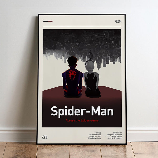 Spider Man Across the Spider Verse Movie Poster  Minimalist  Midcentury Poster  Wall Art Print  Retro Movie Poster 1730938047