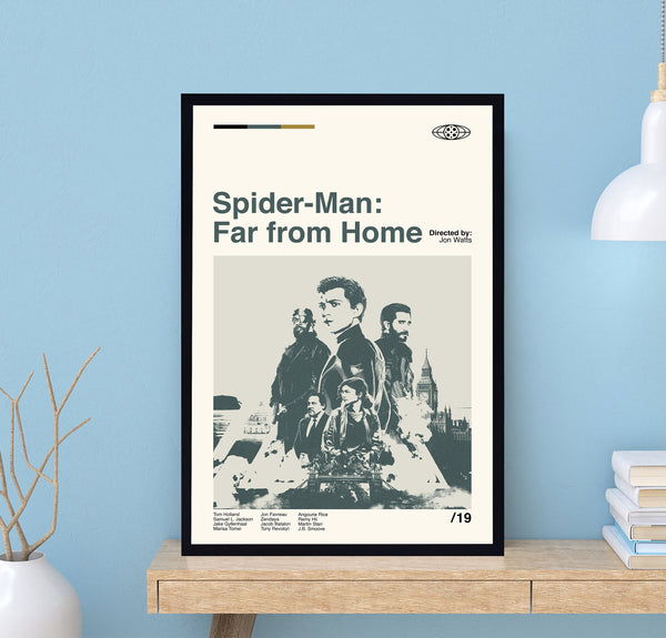 Spider Man Far From Home Poster, Spider Man Movie, Marvel Poster, Movie Poster, Minimalist Poster, Retro Movie Poster, Vintage Poster 1709085137