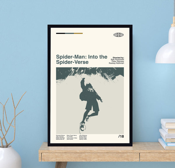 Spider Man Into The Spider Verse Poster, Marvel Poster, Wall Art Print, Minimalist Movie, Modern Vintage, Minimalist Art, Vintage Art 1694904414