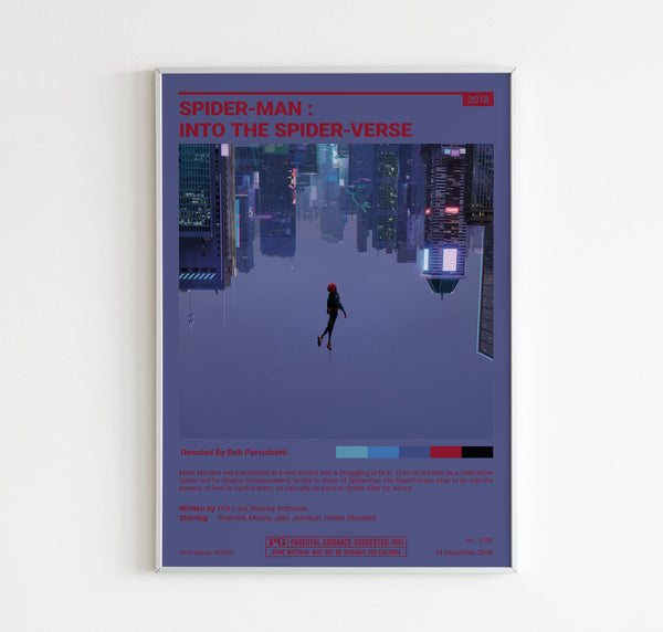 Spider Man Into the Spider Verse Movie Poster  Movie Poster Print  Miles Morales  Spiderman Movie poster  Into the Spider verse Poster 1608790025 - Copy