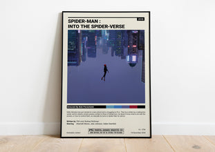 Spider Man Into the Spider Verse Movie Poster  Movie Poster Print  Miles Morales  Spiderman Movie poster  Into the Spider verse Poster 1608790025