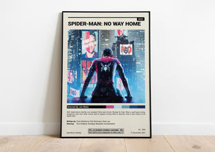 Spider Man No Way Home Poster Movie Poster  Minimalist Movie Poster  Vintage Retro Art Print  Spiderman Poster  Wall Art Print 1608782751
