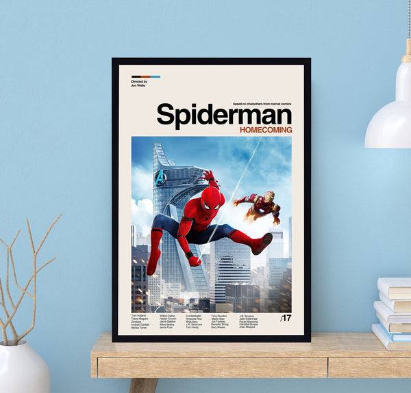 Spiderman Homecoming Poster, Jon Watts, Marvel Poster,  Retro Poster, Minimalist Art, Vintage Poster, Movie Poster, Modern Poster, Wall Art 1721730820