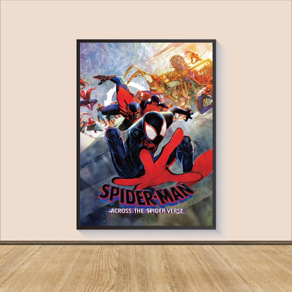 Spiderman Into the Spiderverse Movie Poster Print, Canvas Wall Art, Room Decor, Movie Art, Gifts for HimHer 1556348076