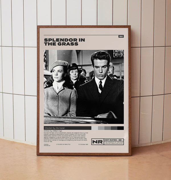 Splendor in the Grass Poster, Elia Kazan, Minimalist Movie Poster