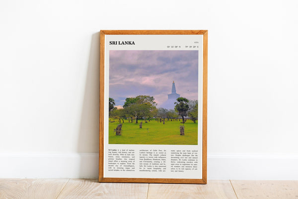 Sri Lanka Wall Art  Poster Sri Lanka Black White Poster  Poster Art Gift 1687883216