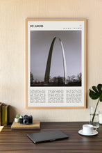 St. Louis Missouri Wall Art  Poster St. Louis Missouri Black White Poster  Poster Art Gift 1685460614