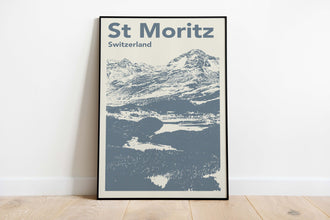 St. Moritz Poster-Ski Enthusiast- Wall Art 1170761926