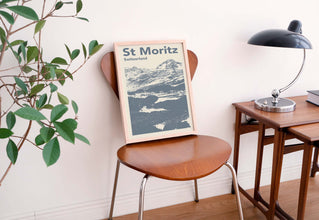 St. Moritz Poster-Ski Enthusiast- Wall Art 1170761926