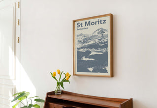 St. Moritz Poster-Ski Enthusiast- Wall Art 1170761926