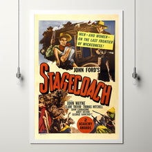 Stagecoach Alternative Film Movie Print Wall Art Poster