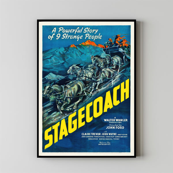Stagecoach Alternative Film Movie Print Wall Art Poster 1