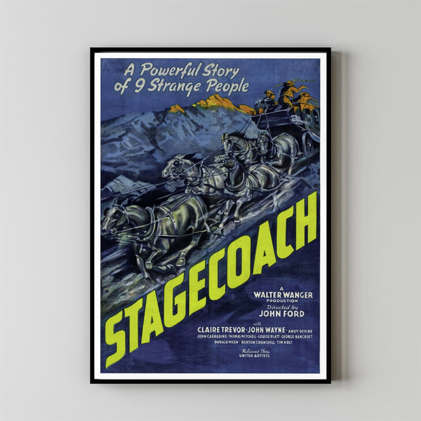 Stagecoach Alternative Film Movie Print Wall Art Poster 2