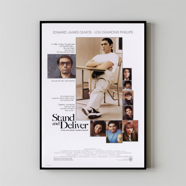 Stand and Deliver Alternative Film Movie Print Wall Art Poster