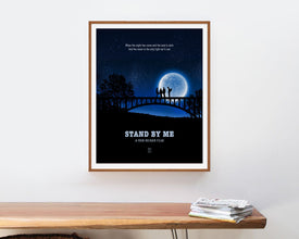 Stand by Me - Minimalist Poster, Stand by Me Print, Minimalist Print, Wil Wheaton, River Phoenix, Corey Feldman, Rob Reiner Movie 621547939