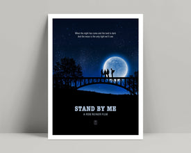 Stand by Me - Minimalist Poster, Stand by Me Print, Minimalist Print, Wil Wheaton, River Phoenix, Corey Feldman, Rob Reiner Movie 621547939