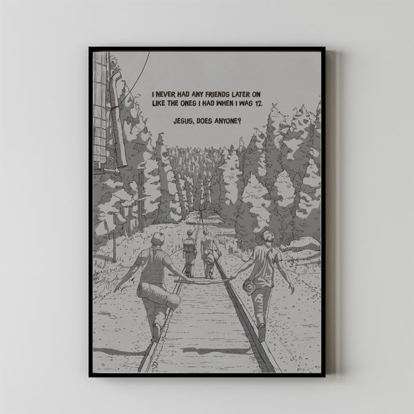 Stand by Me Movie Poster Art Print Movie Posters Gift for Movie lovers 9