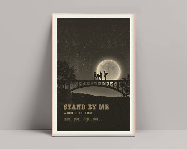 Stand by Me Poster, Minimalist Poster, Stand by Me Print, Minimalist Print, Wil Wheaton, River Phoenix, Corey Feldman, Rob Reiner Movie 622383637