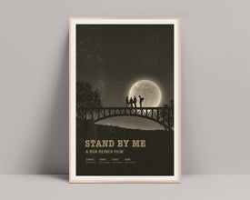 Stand by Me Poster, Minimalist Poster, Stand by Me Print, Minimalist Print, Wil Wheaton, River Phoenix, Corey Feldman, Rob Reiner Movie 622383637