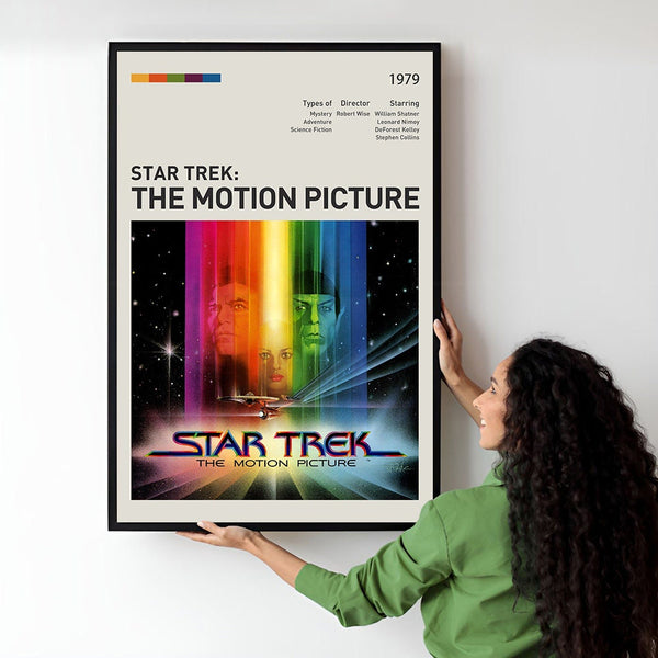 Star Trrek The Motion Picture Movie Poster  Minimalist  Midcentury Poster  Wall Art Print  Retro Movie Poster 1749543611