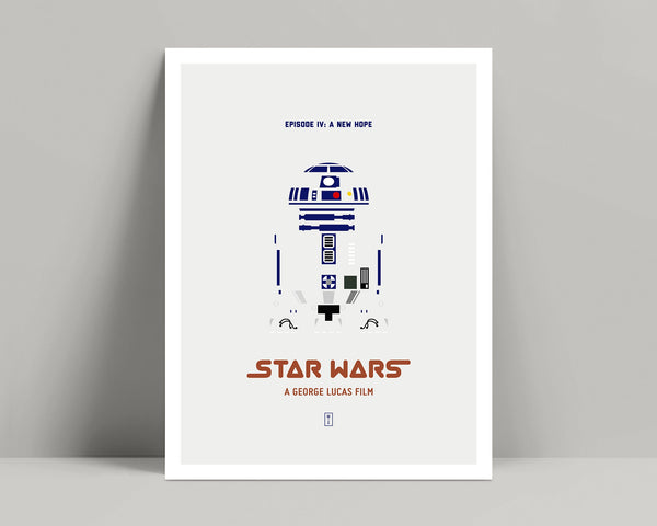 Star Wars A New Hope - Minimalist Poster, Star Wars Print, Minimalist Print, Mark Hamill, Harrison Ford, Carrie Fisher, R2D2 Poster 621548163