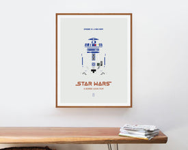 Star Wars A New Hope - Minimalist Poster, Star Wars Print, Minimalist Print, Mark Hamill, Harrison Ford, Carrie Fisher, R2D2 Poster 621548163