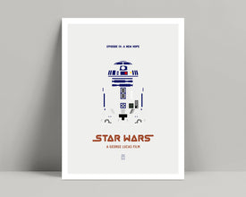 Star Wars A New Hope - Minimalist Poster, Star Wars Print, Minimalist Print, Mark Hamill, Harrison Ford, Carrie Fisher, R2D2 Poster 621548163