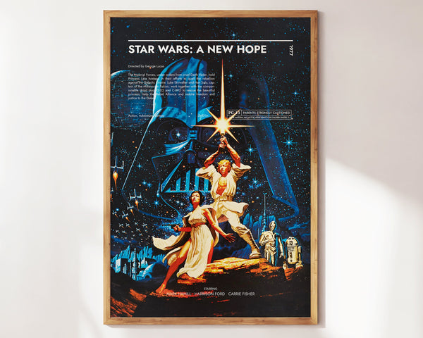 Star Wars A New Hope Poster  Art Print  Movie Posters  Gift for Movie lovers 1460456275
