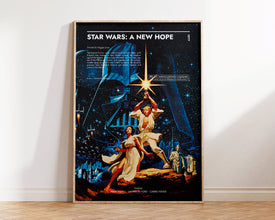 Star Wars A New Hope Poster  Art Print  Movie Posters  Gift for Movie lovers 1460456275