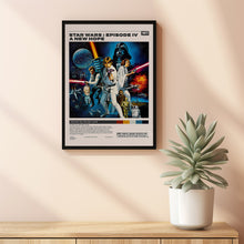 Star Wars A New Hope Poster, George Lucas, Minimalist Movie Poster