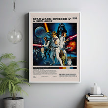 Star Wars A New Hope Poster, George Lucas, Minimalist Movie Poster