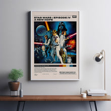 Star Wars A New Hope Poster, George Lucas, Minimalist Movie Poster