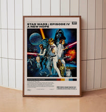Star Wars A New Hope Poster, George Lucas, Minimalist Movie Poster