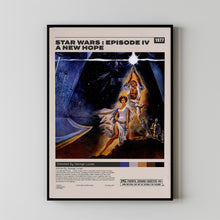 Star Wars A New Hope Poster, George Lucas, Minimalist Movie Poster 1