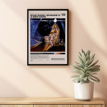 Star Wars A New Hope Poster, George Lucas, Minimalist Movie Poster 1