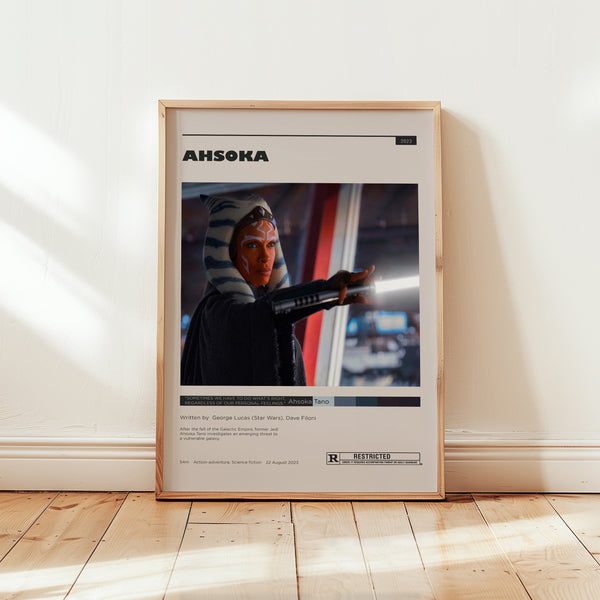 Star Wars Ahsoka Poster, Rosario Dawson Wall Art, Minimalist Wall Decor, Digital Download, Fine Art Print, Tv Series Gift 1747839417