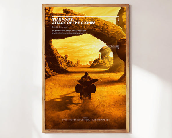 Star Wars Attack of The Clones Poster  Art Print  Movie Posters  Gift for Movie lovers 1514859760