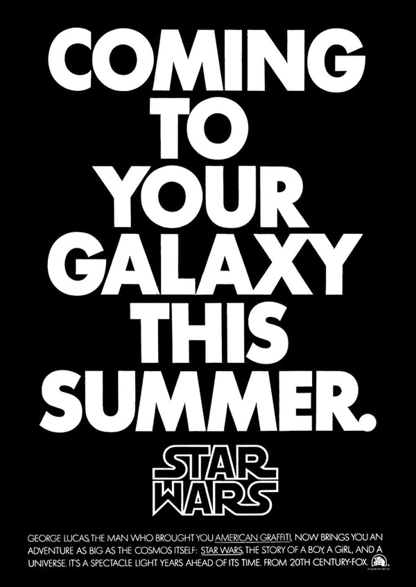 Star Wars Coming to your Galaxy this Summer Promotional Poster Japanese Alternative Film Movie Print Wall Art Poster 1565343110