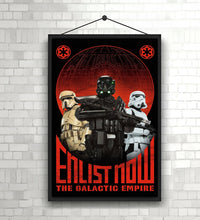 Star Wars Empire Propaganda Enlist Now The Galactic Empire artwork Poster High Quality Print Photo Wall Art Canvas Cloth Multi size 1622747730