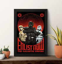 Star Wars Empire Propaganda Enlist Now The Galactic Empire artwork Poster High Quality Print Photo Wall Art Canvas Cloth Multi size 1622747730