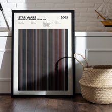 Star Wars Episode 3 Revenge Of The Sith Movie Barcode Print, Revenge Of The Sith Print, Revenge Of The Sith Poster, Star Wars Poster 1617487476